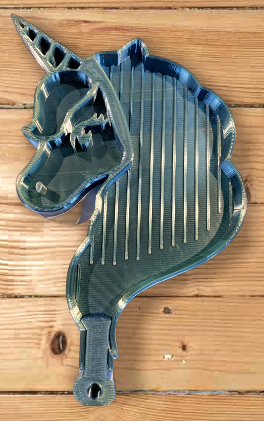 Plateau Diamond painting tête de licorne-Anniadp