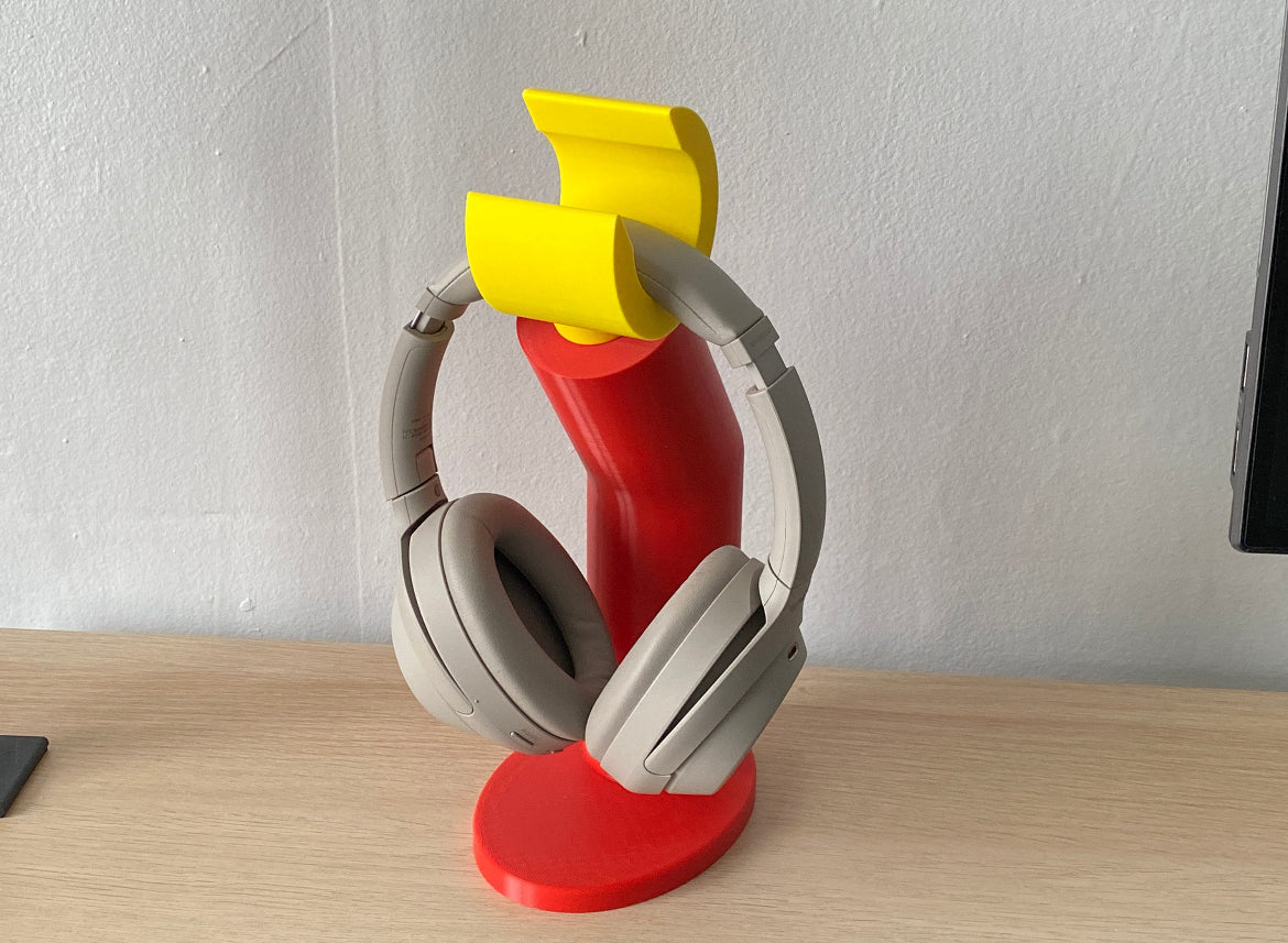 🎧🧱 Support Casque – Main LEGO Colorée