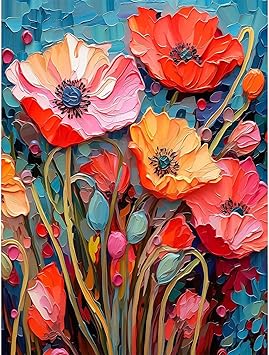 Coquelicots peinture par numéro