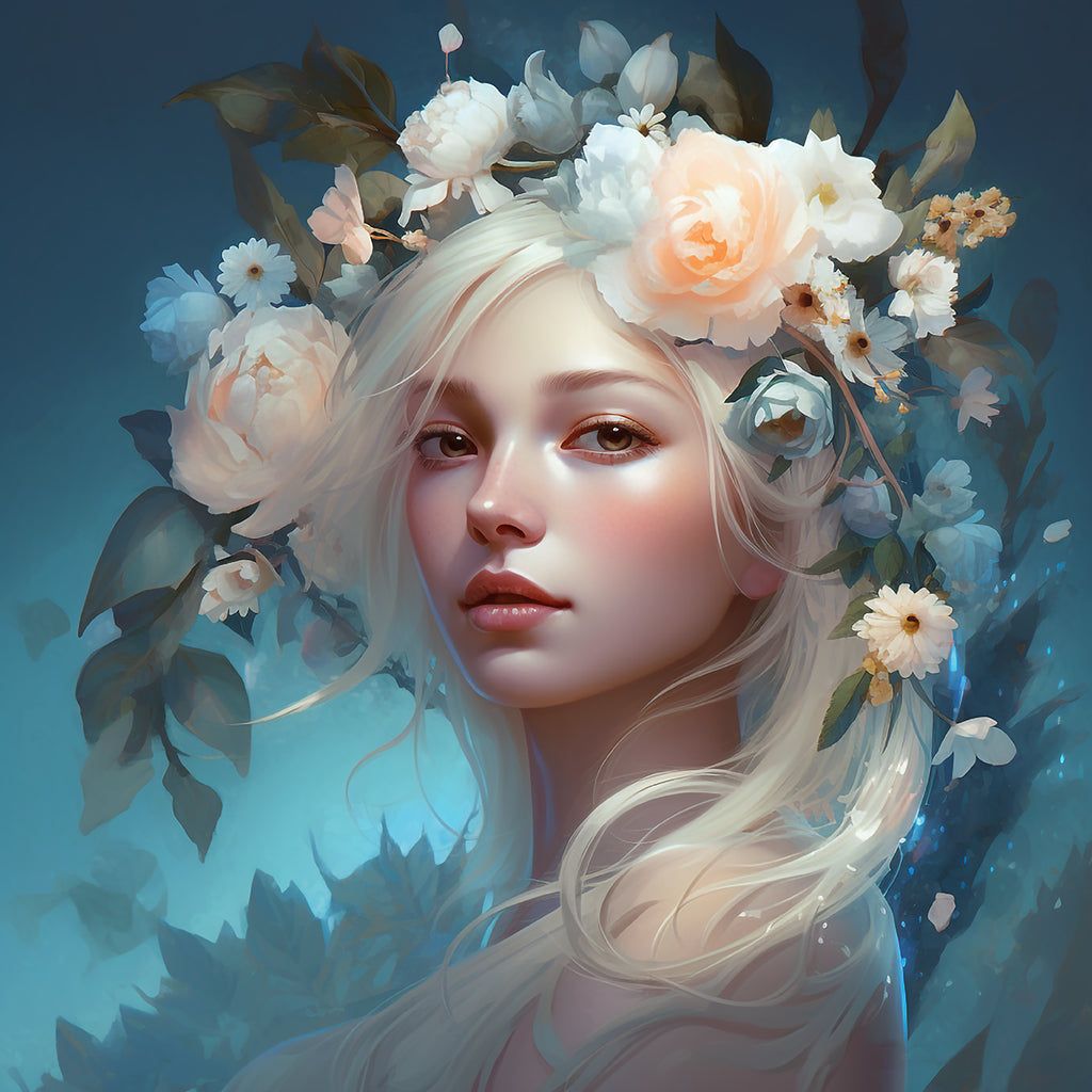 Portrait Fleuri par Artistic Journey-Anniadp