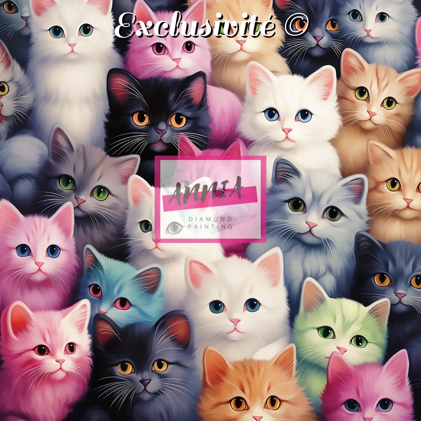 Chats colorés par Artistic Journey - Anniadp