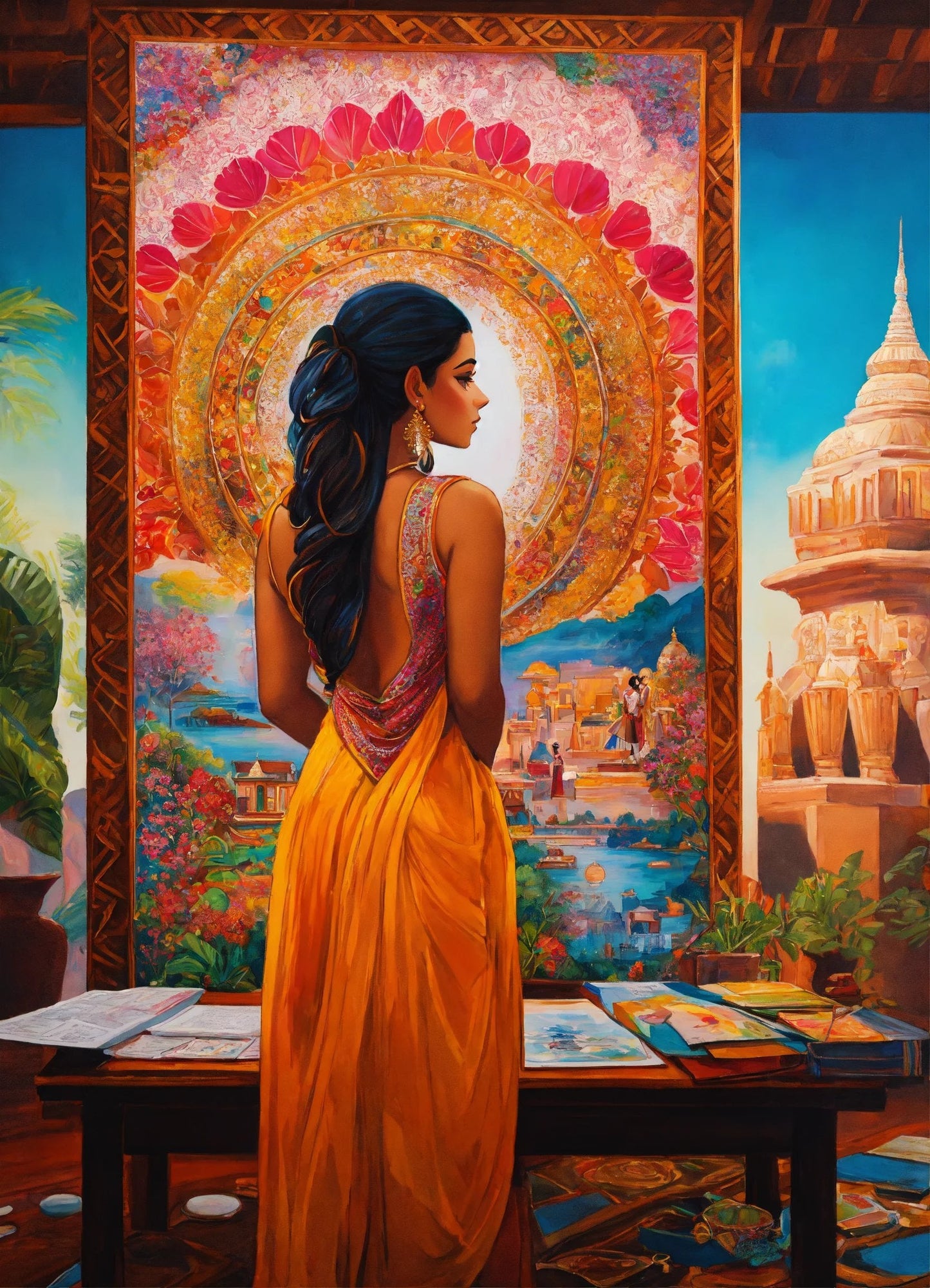 Femme Hindoue par Artistic Journey-Anniadp