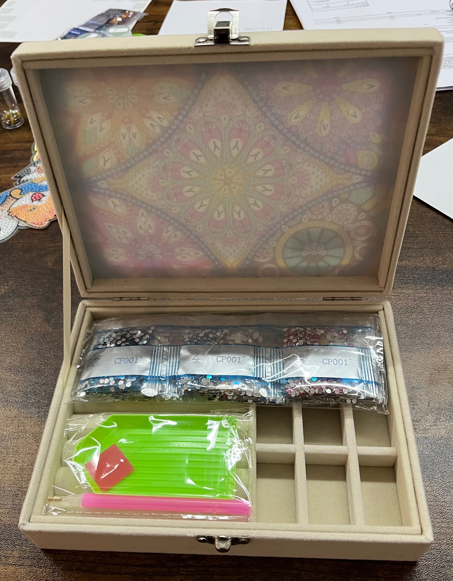 Boîte à bijoux Diamond painting