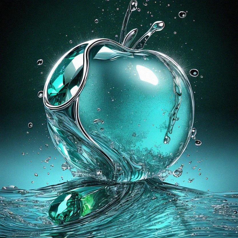 Green blue apple Diamond Painting-Anniadp