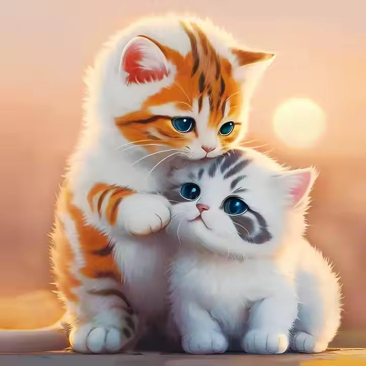 Petits chats peinture numéros-Anniadp
