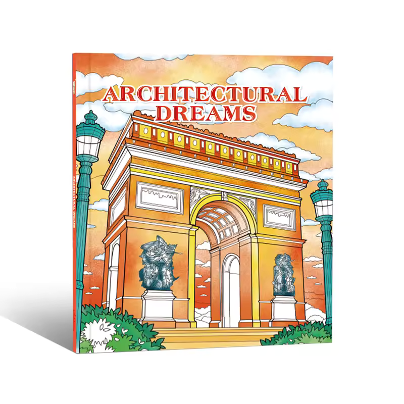 Livre de Coloriage Architectural Dreams