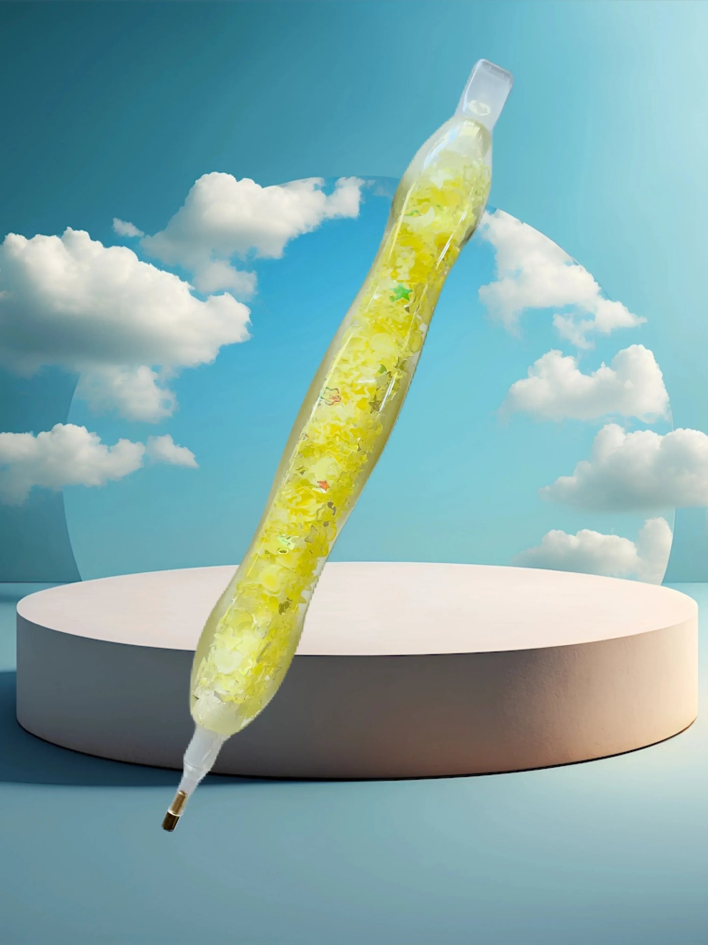Stylo Diamond Painting étoilé jaune - Anniadp