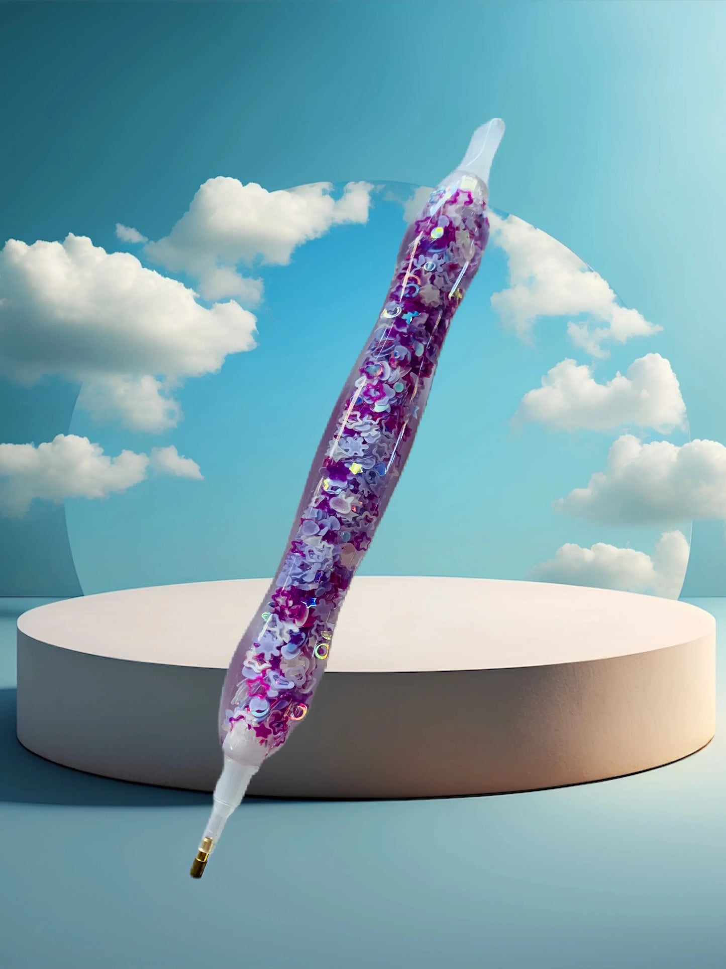 Stylo Diamond Painting étoiles violettes - Anniadp