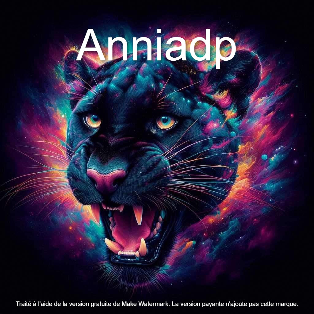 Panthère aux milles couleurs Diamond Painting-Anniadp