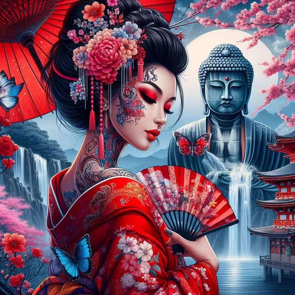 Destockage La geisha rouge