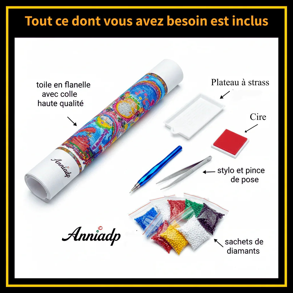🔥❄️ Diamond Painting – Ailes de l’Équilibre – Fantasy ❄️🔥