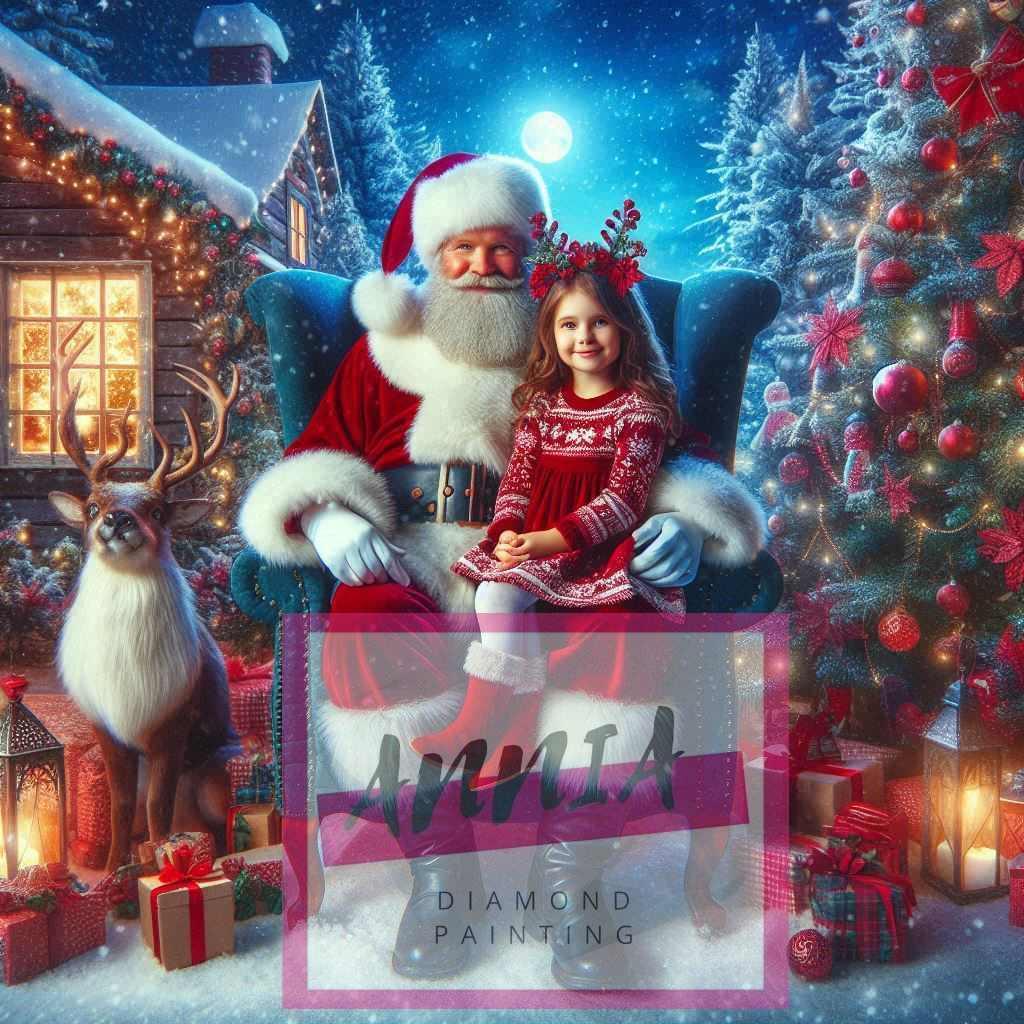 Père noël je voudrais 2 Diamond Painting - Anniadp