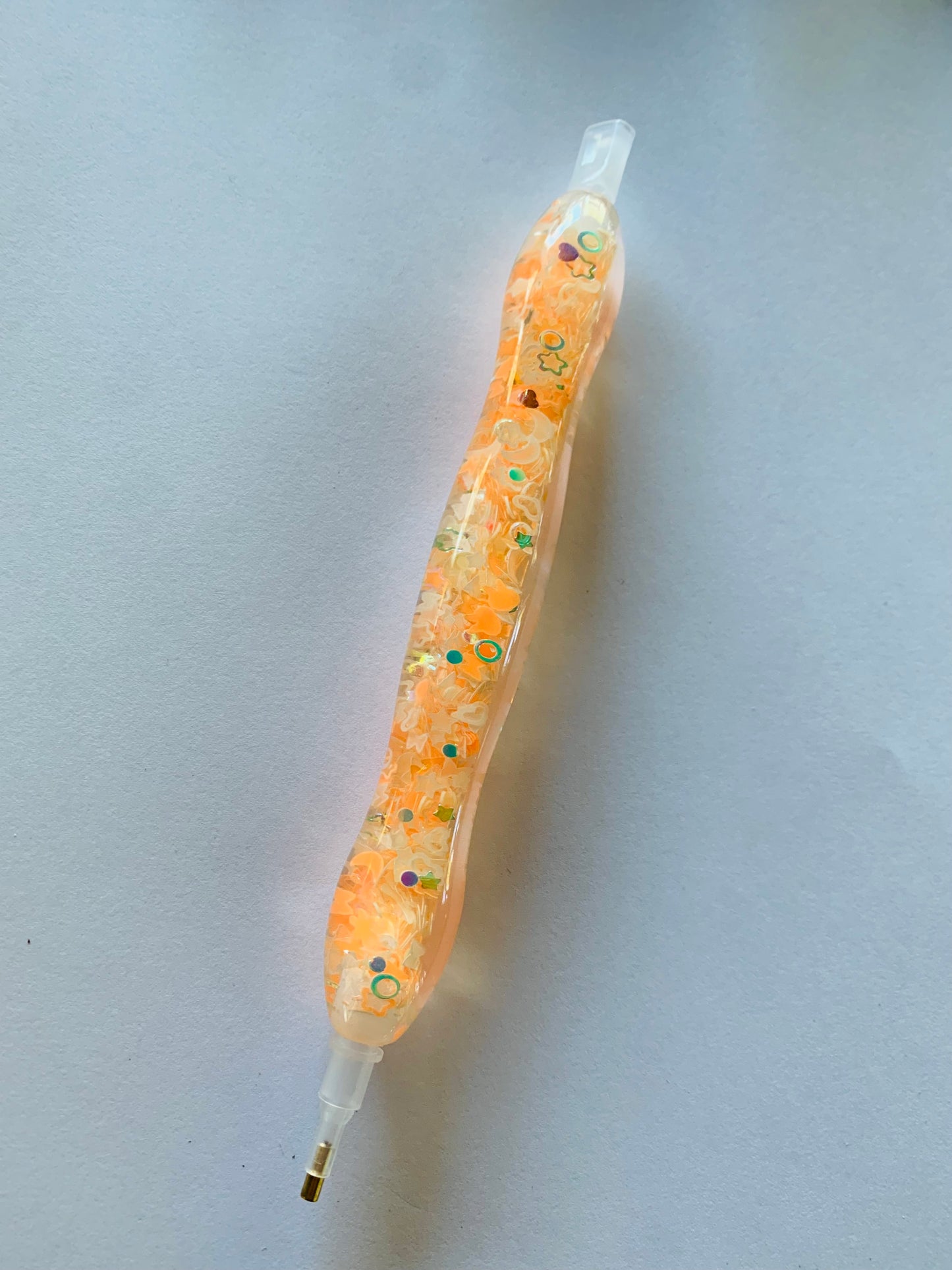 Stylo Diamond Painting étoiles orangées-Anniadp