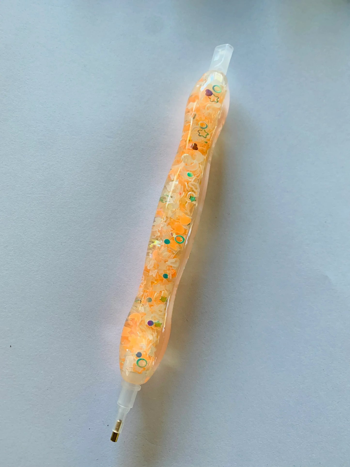 Stylo Diamond Painting étoiles orangées - Anniadp