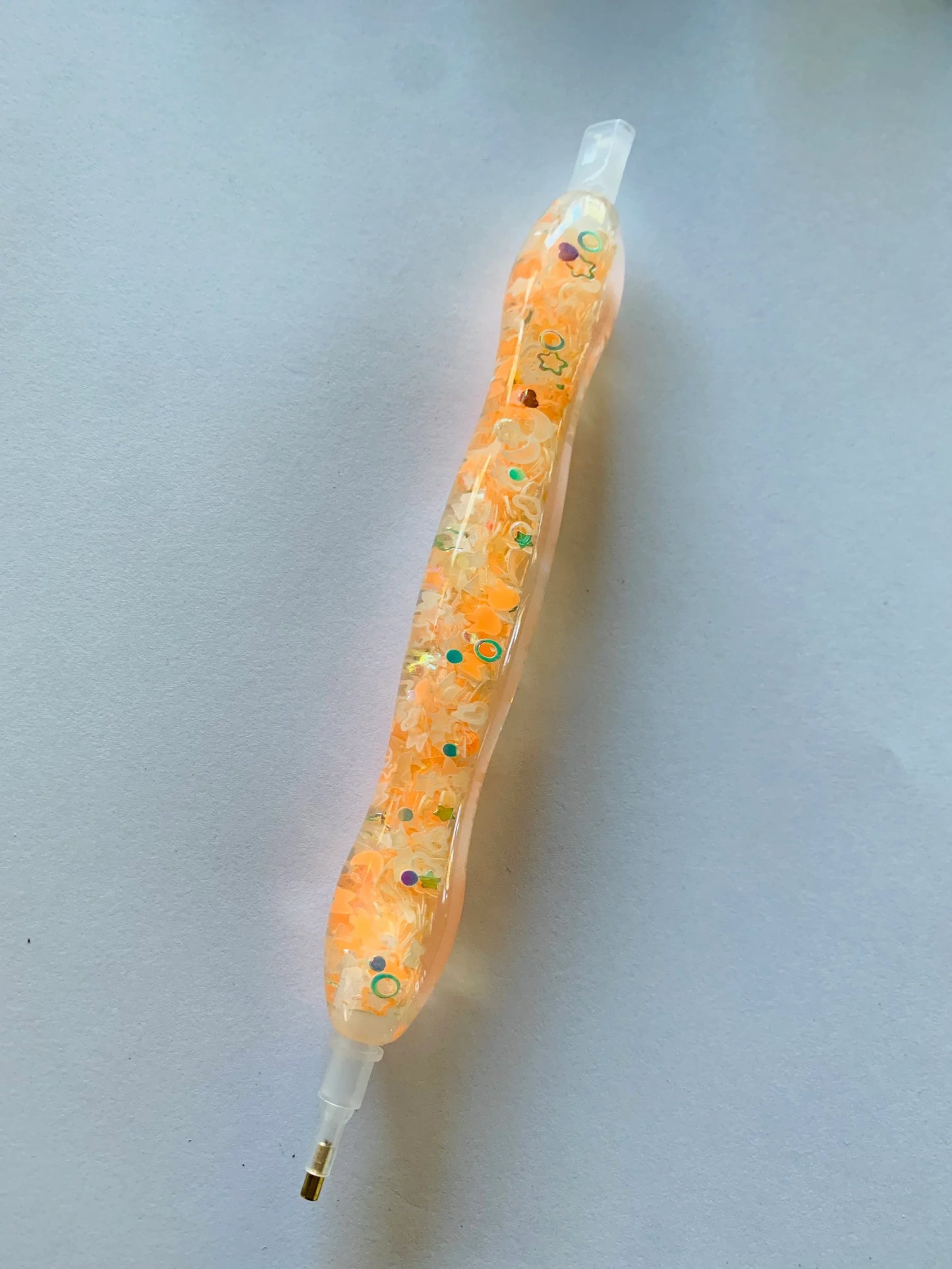 Stylo Diamond Painting étoiles orangées - Anniadp