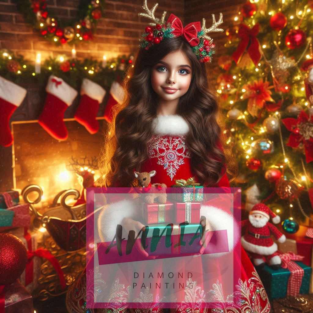 Princesse de noël Diamond Painting-Anniadp