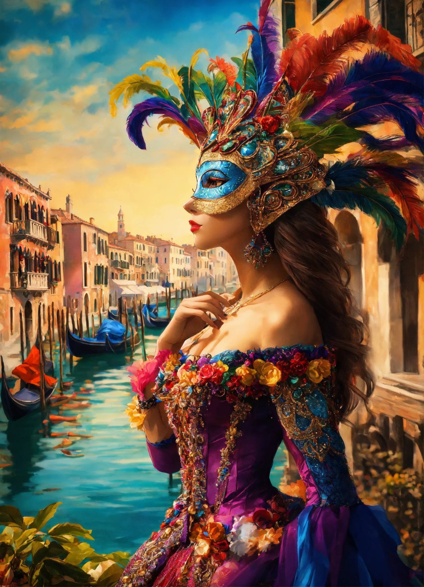 Femme Vénitienne par Artistic Journey-Anniadp