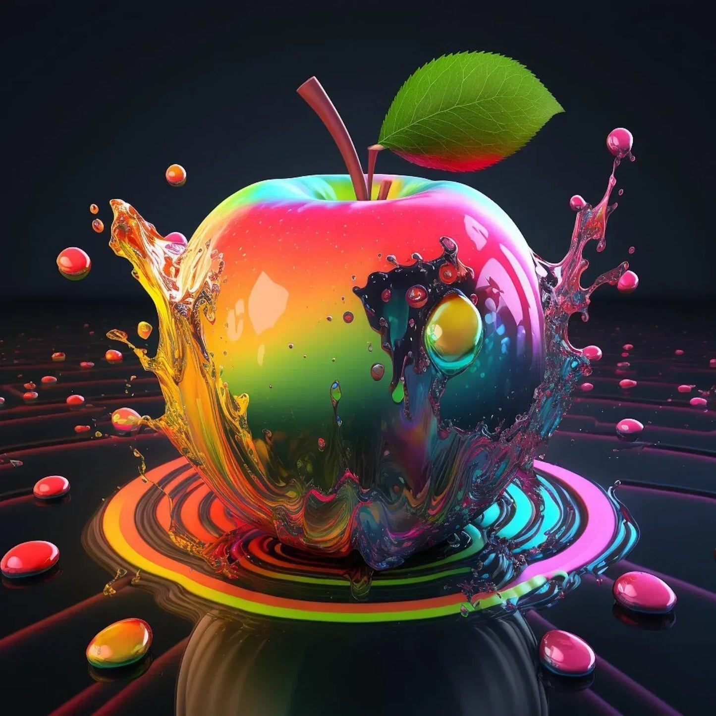 Destockage Pomme colorée - Anniadp