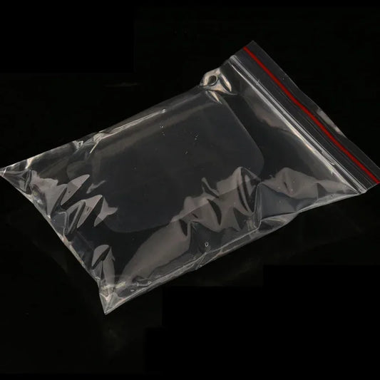 Sachet transparent pour perles de peinture au diamant, taille 6x8 cm, ruban rouge