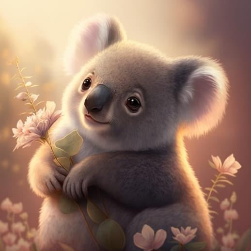 Koala mignon Diamond Painting-Anniadp