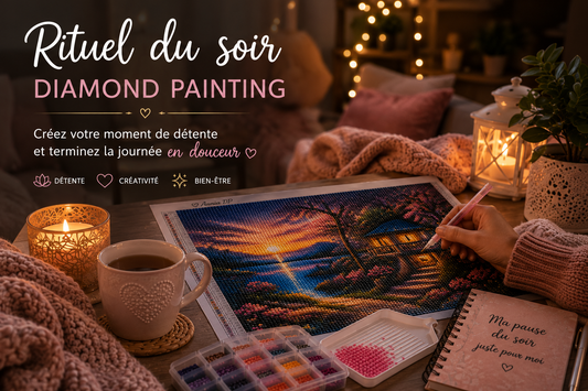 Créez un rituel du soir relaxant grâce au Diamond Painting