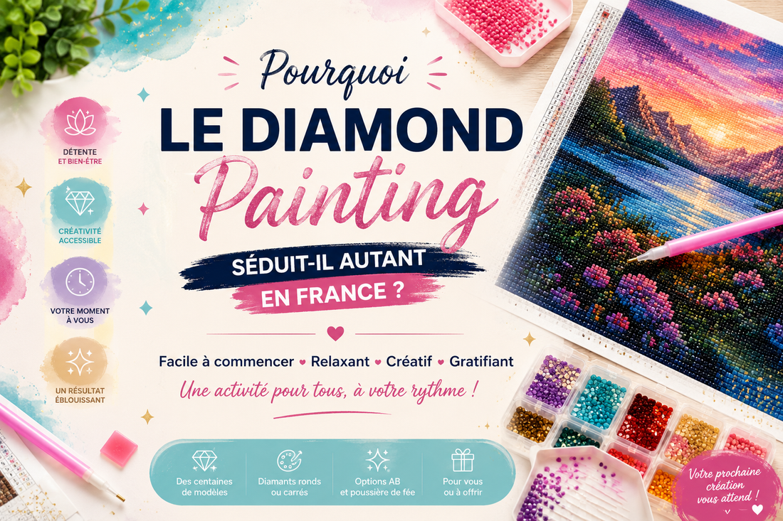 💎 L’art du Diamond Painting – L’activité créative qui séduit la France