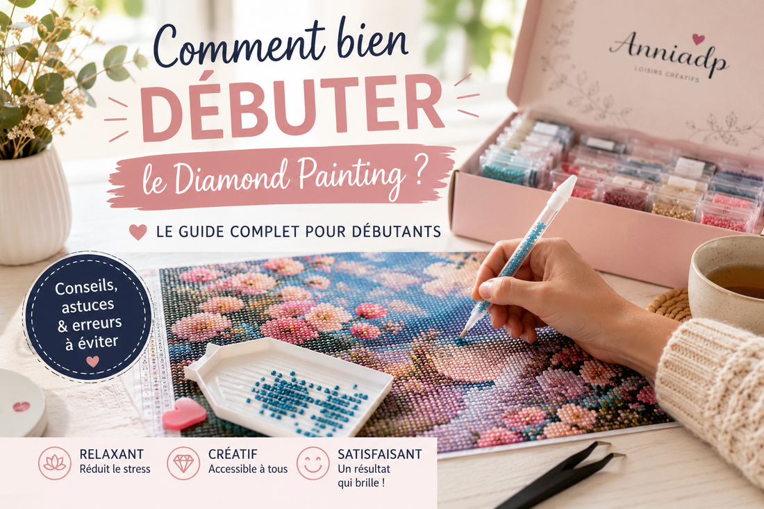Comment bien débuter le Diamond Painting ? Le guide complet pour les débutants