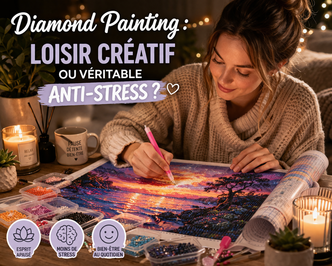 Diamond painting : loisir créatif ou véritable anti-stress ?