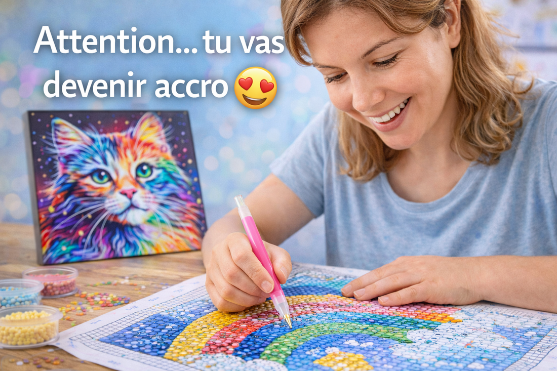 Pourquoi le diamond painting rend accro ? Découvrez pourquoi on adore