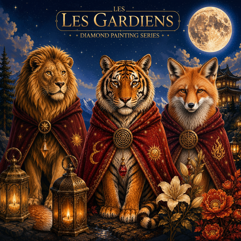 Les Gardiens Diamond Painting - Carré