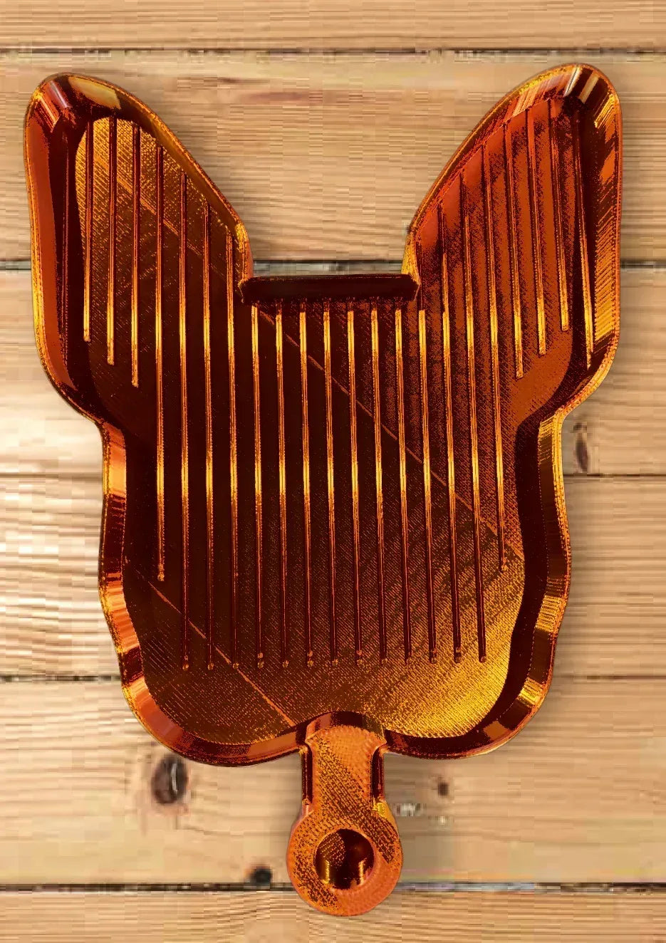 Plateau de peinture diamant tête de bouledogue français orange