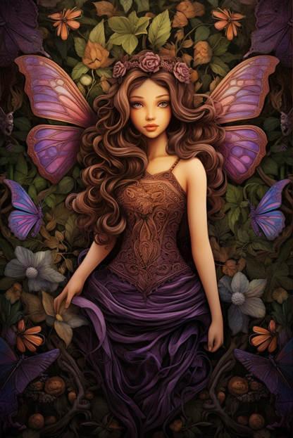 Elfe violet Diamond Painting - Anniadp