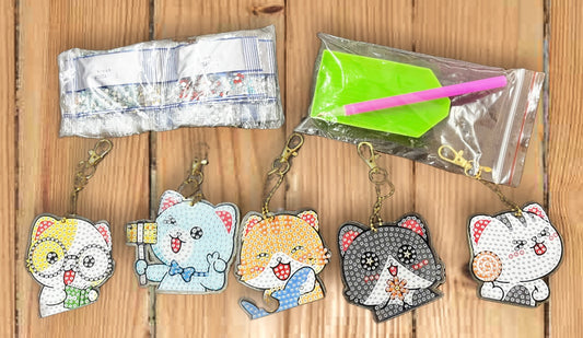 Porte clefs diamond painting