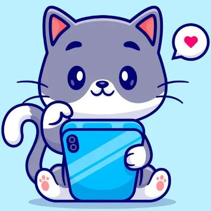 Chat au tel Diamond Painting - Anniadp