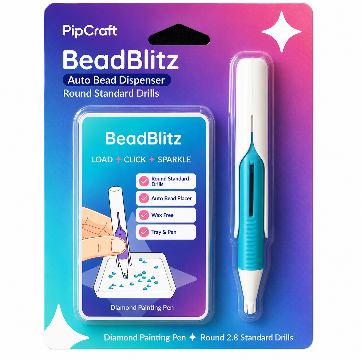 BeadBlitz™ – Stylo distributeur automatique pour Diamond Painting (Précommande)
