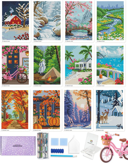 Mini Kits Diamond Painting – Les 12 Mois de l'Année