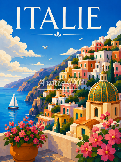 Peinture au numéro Douceur Italienne