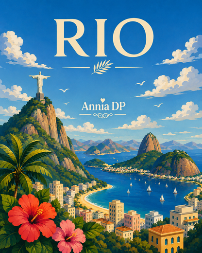Peinture au numéro Rio, la Ville Merveilleuse