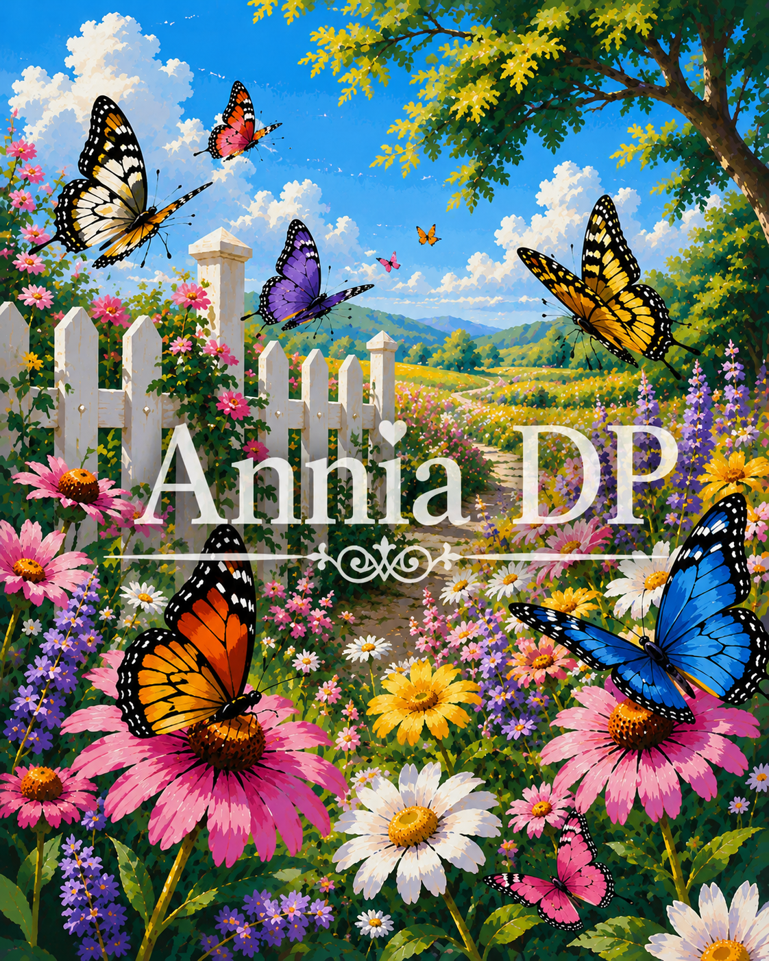 Peinture au numéro Le Jardin des Papillons