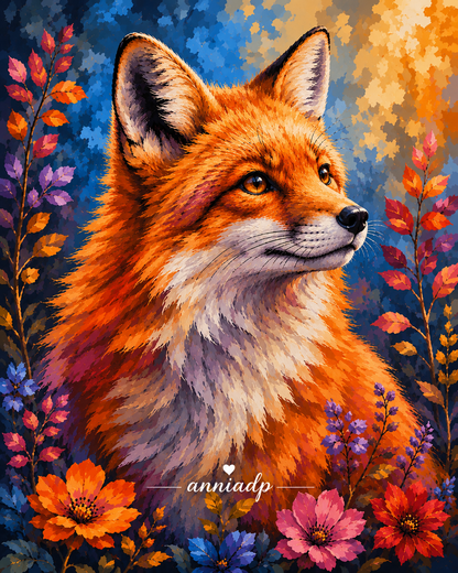 Peinture au numéro Renard des Bois