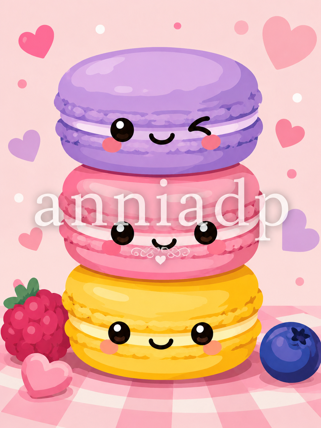 Peinture au numéro Macarons Kawaii