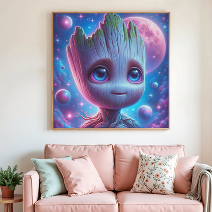 🌌💫 Diamond Painting – Petit Gardien Cosmique