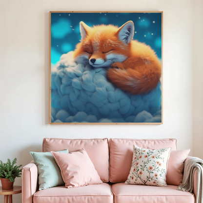 Renard dans les nuages