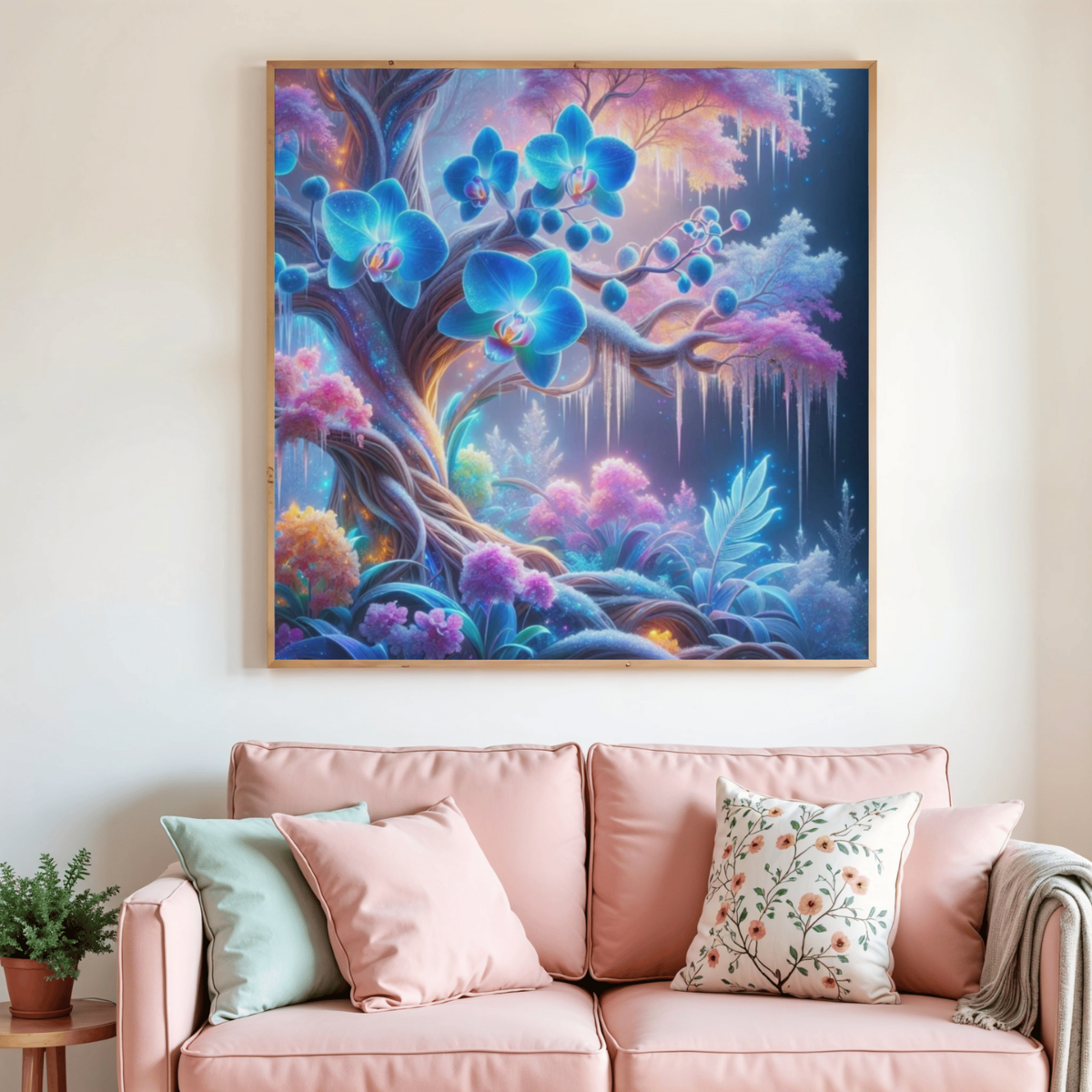 🌸✨ Diamond Painting – Orchidées Féeriques Lumineuses