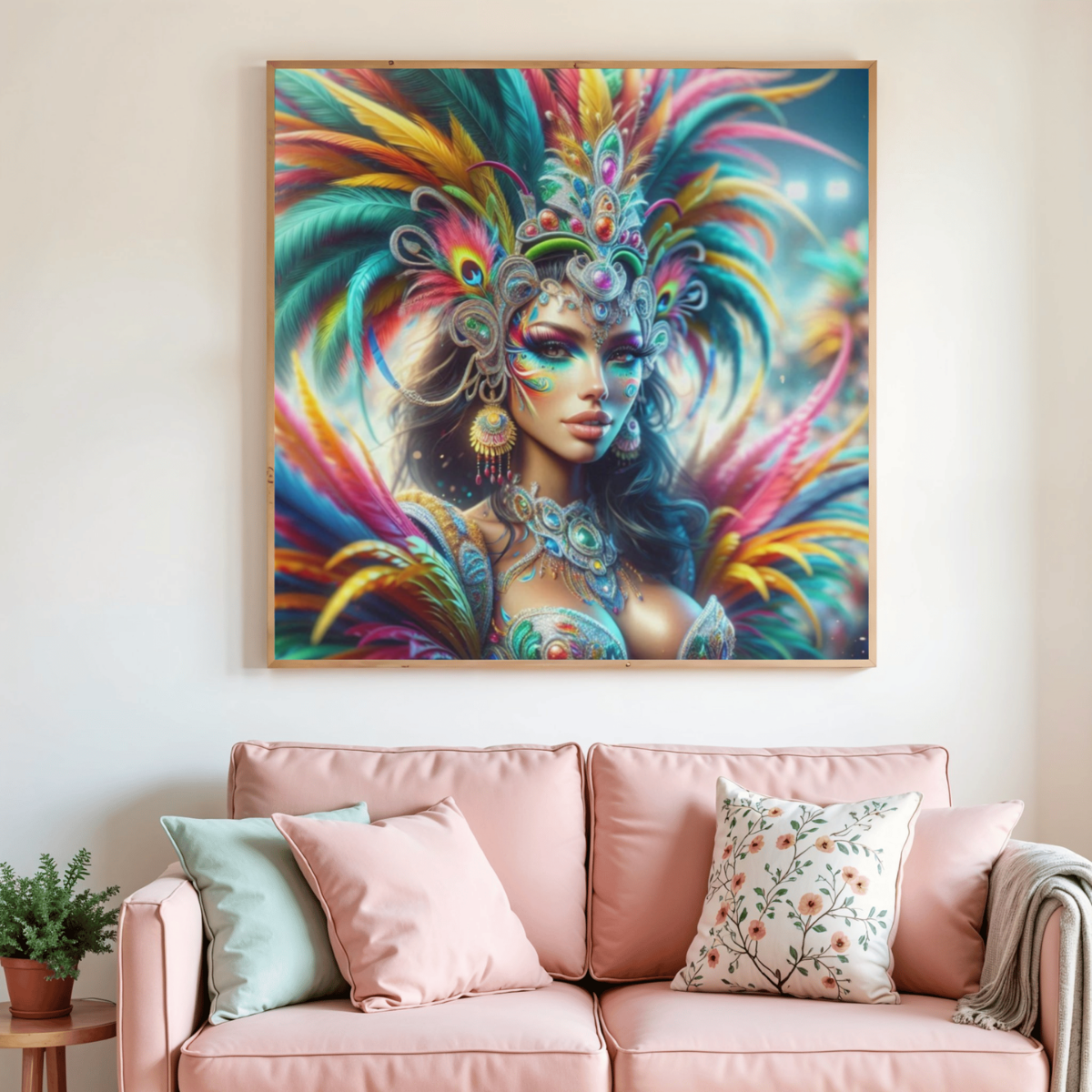 🎭🌈 Diamond Painting – Reine du Carnaval Tropical