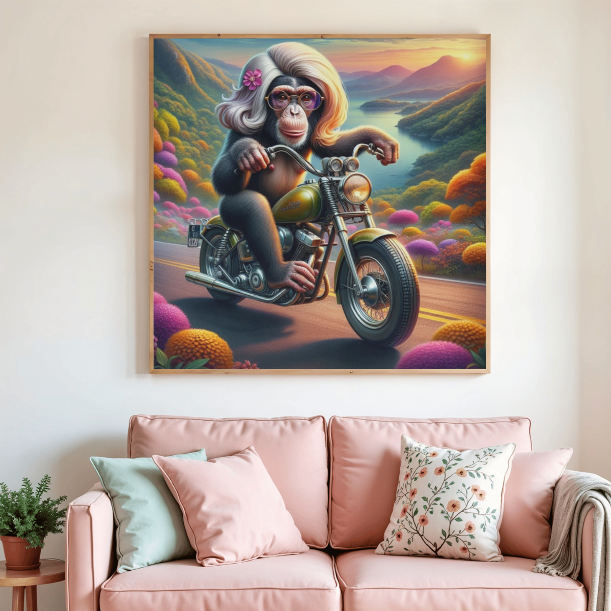 🐵🏍️ Diamond Painting – Singe Biker