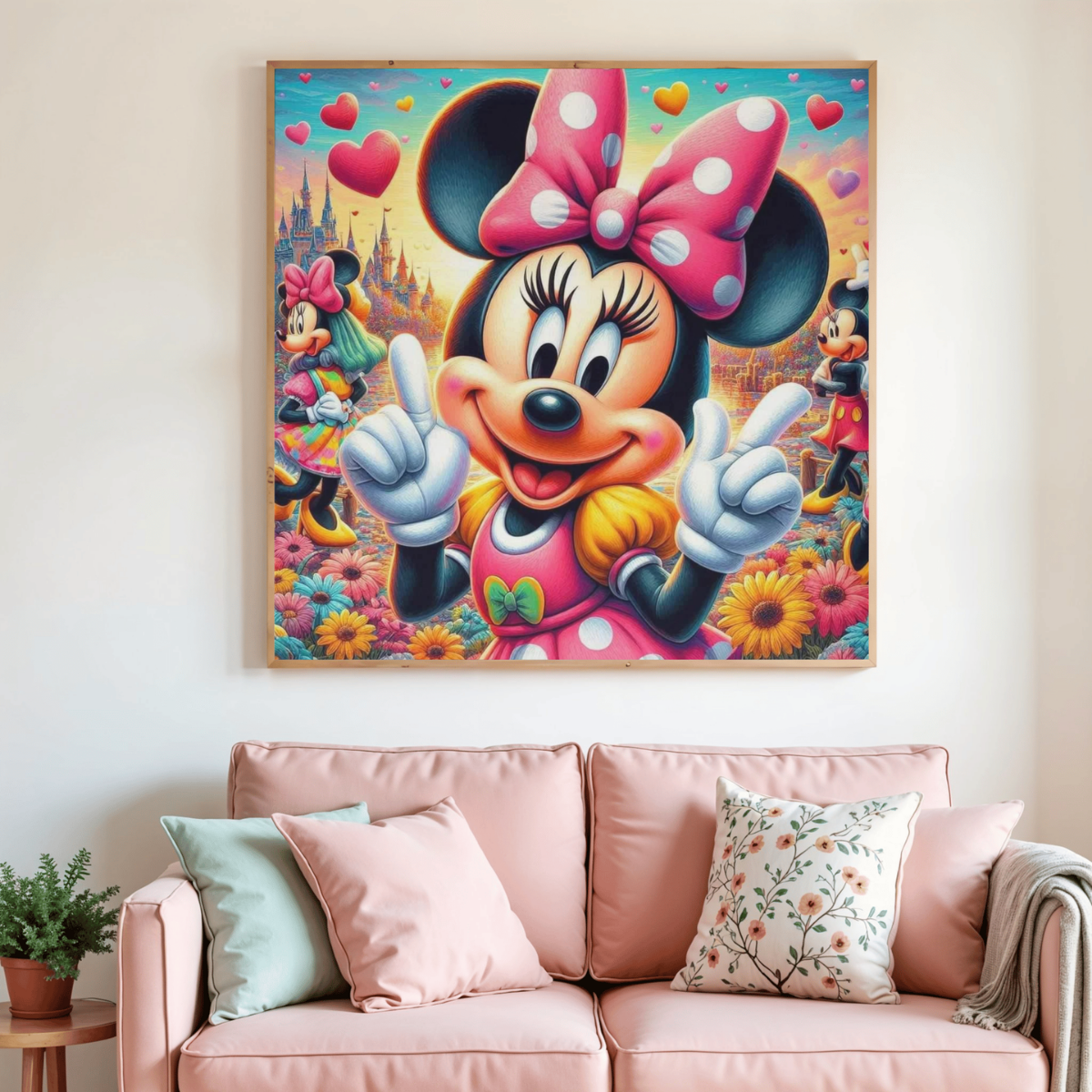 🎀✨ Diamond Painting – La Souris Féerique Rose