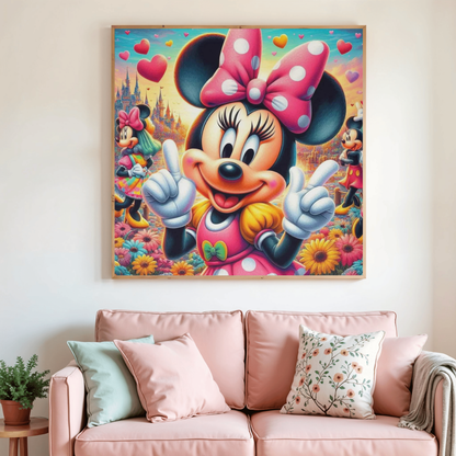 🎀✨ Diamond Painting – La Souris Féerique Rose