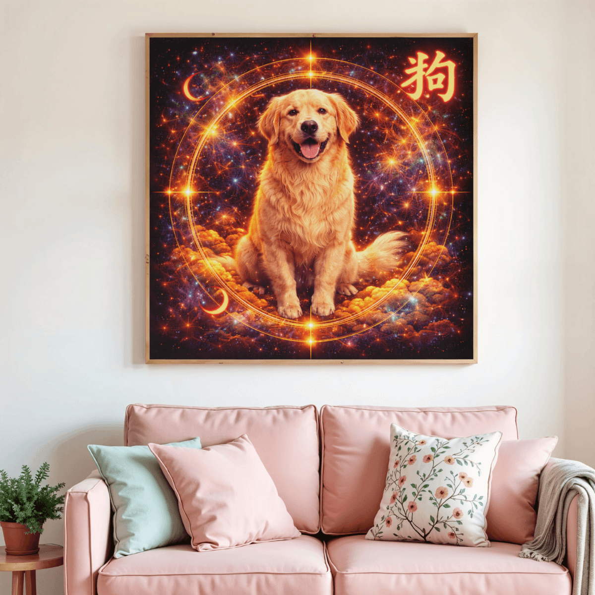🐶✨ Diamond Painting – Signe Astrologique Chinois du Chien