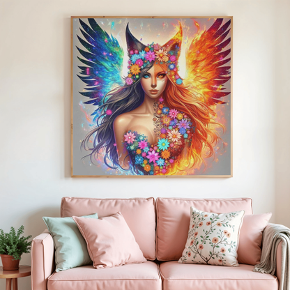 🔥❄️ Diamond Painting – Ailes de l’Équilibre – Fantasy ❄️🔥